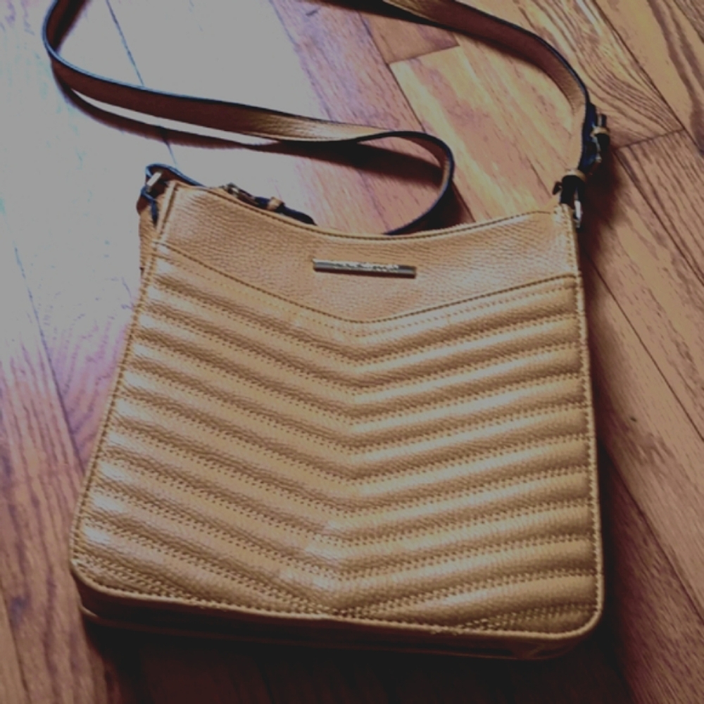 Steve Madden Gold Quilted Crossbody